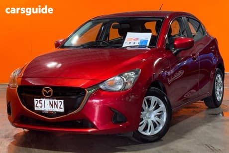 Red 2015 Mazda 2 Hatchback Neo