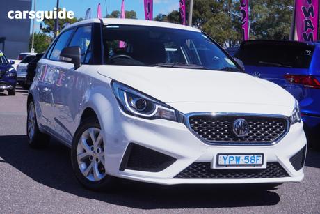 White 2021 MG MG3 Hatchback Core