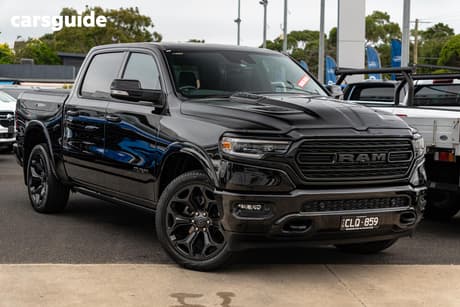 Black 2022 RAM 1500 Crew Cab Utility Limited Rambox (Hybrid)