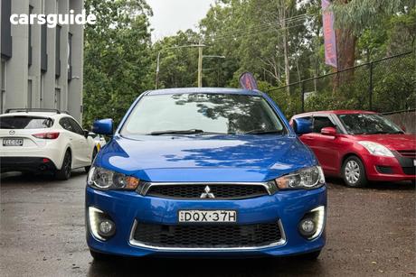 Blue 2017 Mitsubishi Lancer Sedan Es Sport
