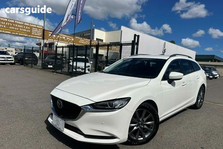 White 2019 Mazda 6 Wagon Atenza