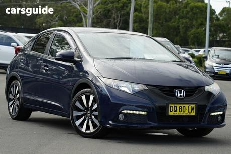 Blue 2014 Honda Civic Hatchback Vti-Ln