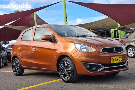 Orange 2018 Mitsubishi Mirage Hatchback Es