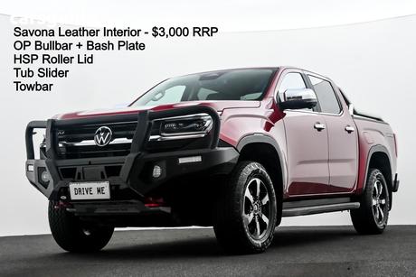 Red 2023 Volkswagen Amarok Dual Cab Utility Style Tdi600 4Motion