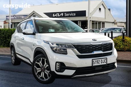 White 2020 Kia Seltos Wagon Gt Line (Awd)