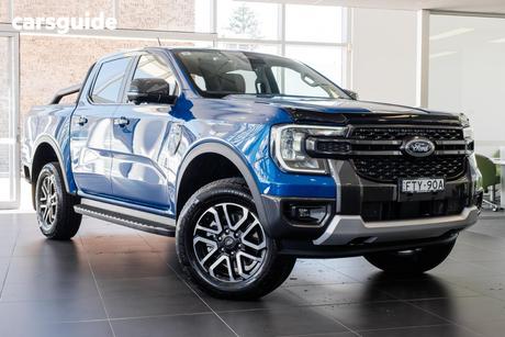 Blue 2025 Ford Ranger Double Cab Pick Up Sport 3.0 (4X4)
