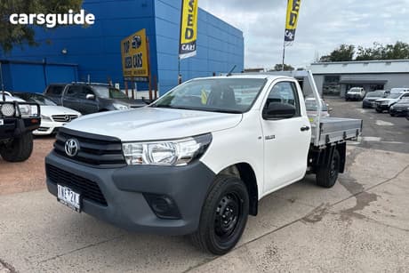 White 2018 Toyota Hilux Cab Chassis Workmate