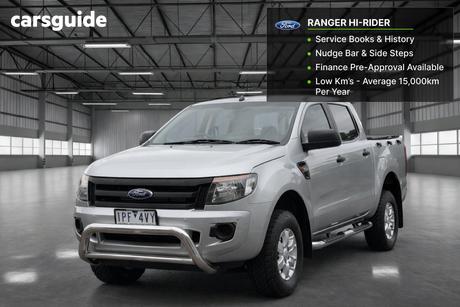 Silver 2014 Ford Ranger Crew Cab Pickup Xl 2.2 Hi-Rider (4X2)