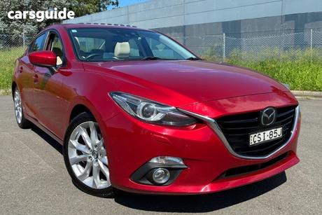 Red 2014 Mazda 3 Sedan Sp25 Astina