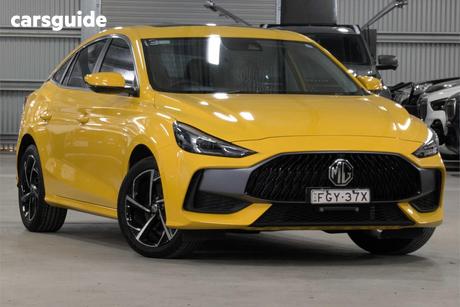 Yellow 2023 MG MG5 Sedan Essence