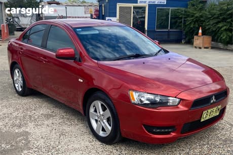 Red 2013 Mitsubishi Lancer Sedan Es