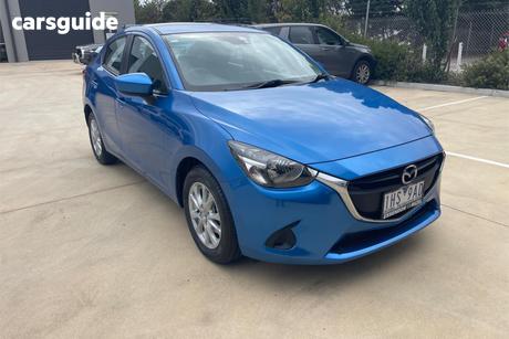 Blue 2016 Mazda 2 Sedan Maxx
