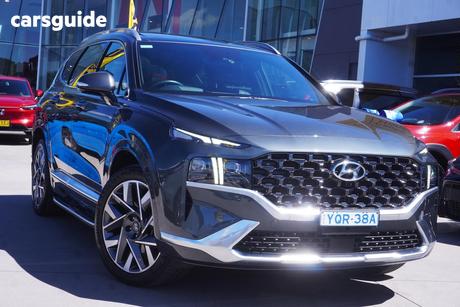 Grey 2023 Hyundai Santa FE Wagon Highlander Crdi (Awd)