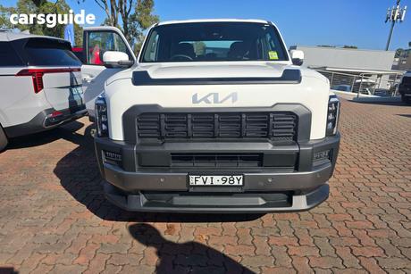 White 2025 Kia Tasman Double Cab Pick Up Sx+ (4X4) (Std) Black Fender