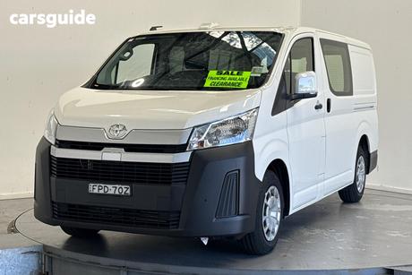 White 2025 Toyota HiAce Van Lwb (4 Door Option)