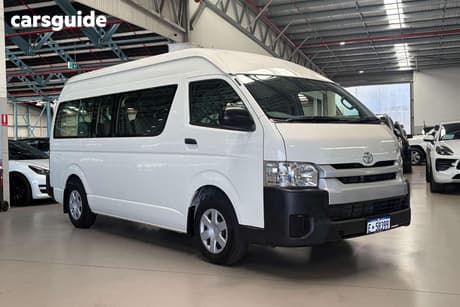 White 2016 Toyota HiAce Bus Commuter