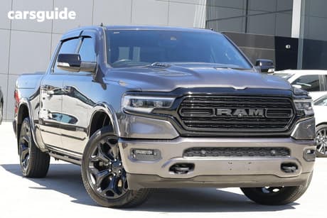 Grey 2022 RAM 1500 Crew Cab Utility Laramie Rambox (Hybrid)