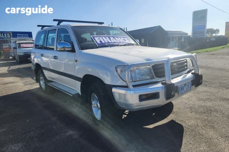 White 2002 Toyota Landcruiser Wagon Gxl (4X4)