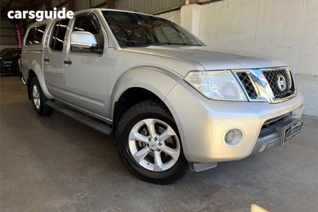 Silver 2012 Nissan Navara Dual Cab Pick-up St (4X4)