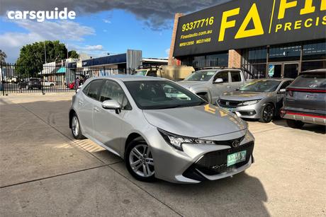 Silver 2021 Toyota Corolla Hatchback Ascent Sport
