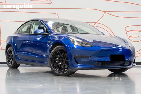 Blue 2023 Tesla Model 3 Sedan Rear-Wheel Drive