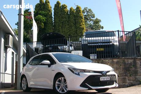 White 2022 Toyota Corolla Hatchback Ascent Sport Hybrid