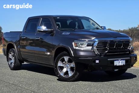 Grey 2022 RAM 1500 Crew Cab Utility Laramie Rambox (Hybrid)