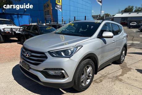 Silver 2016 Hyundai Santa FE Wagon Active Crdi (4X4)