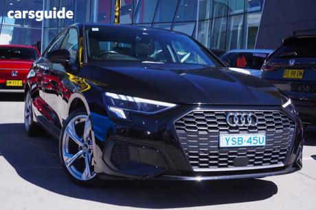 Black 2022 Audi A3 Sedan 35 Tfsi Mhev