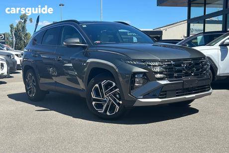 Grey 2024 Hyundai Tucson Wagon Premium Hybrid (Awd)