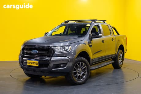 Grey 2017 Ford Ranger Dual Cab Utility Fx4 Special Edition