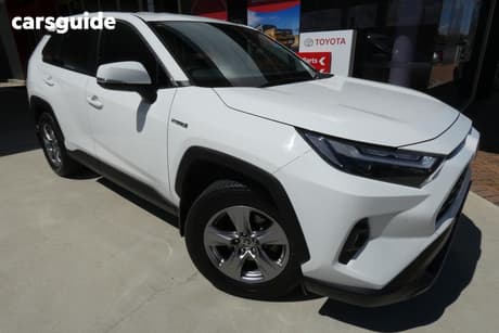 White 2022 Toyota RAV4 Wagon Gx (Awd) Fss + Navigation Hybr