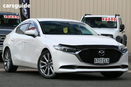 White 2021 Mazda 3 Sedan G25 Evolve