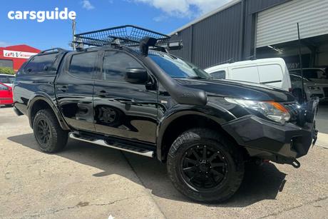 Black 2016 Mitsubishi Triton Dual Cab Utility Glx Plus (4X4)