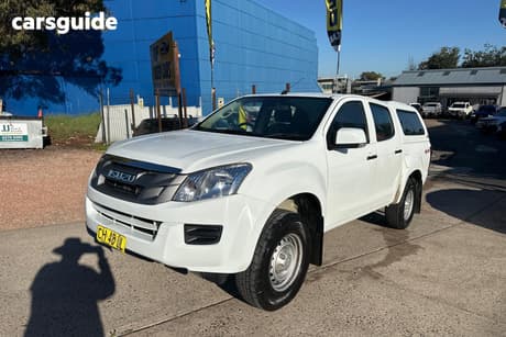 White 2015 Isuzu D-MAX Crew Cab Utility Sx Hi-Ride (4X4)