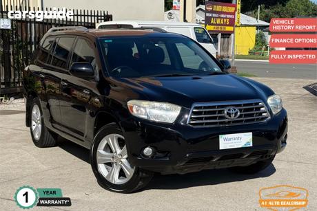 Black 2008 Toyota Kluger Wagon Grande (Fwd)