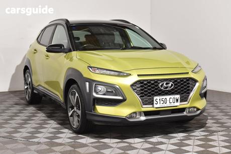 Green 2018 Hyundai Kona Wagon Highlander (Fwd)