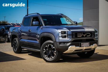 Blue 2025 BYD Shark 6 Dual Cab Utility Dual Motor Premium