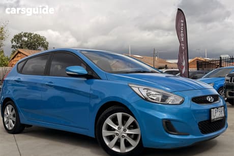 Blue 2017 Hyundai Accent Hatchback Sport