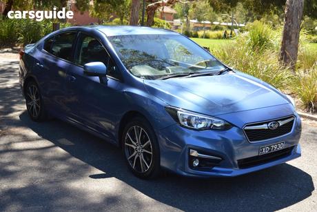 Blue 2017 Subaru Impreza Sedan 2.0L (Awd)