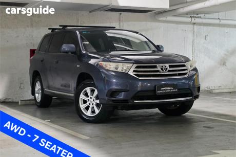 Blue 2012 Toyota Kluger Wagon Kx-R (4X4) 7 Seat