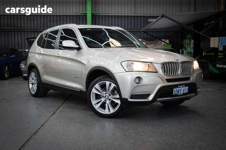 Silver 2012 BMW X3 Wagon Xdrive 30D