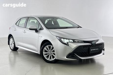 Silver 2023 Toyota Corolla Hatchback Ascent Sport Hybrid