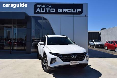 White 2023 Hyundai Tucson Wagon Elite (Awd)