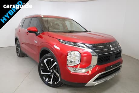 Red 2023 Mitsubishi Outlander Wagon Phev Aspire 5 Seat (Awd)