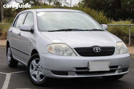 Silver 2003 Toyota Corolla Hatchback Ascent Seca