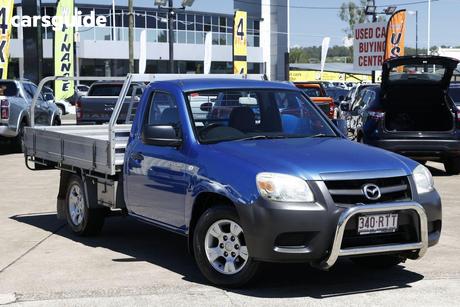 Blue 2011 Mazda BT-50 Cab Chassis Boss B2500 Dx