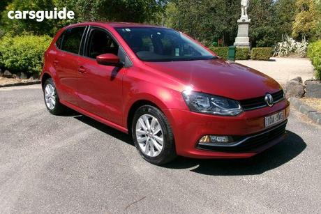 Red 2014 Volkswagen Polo Hatchback 81 Tsi Comfortline