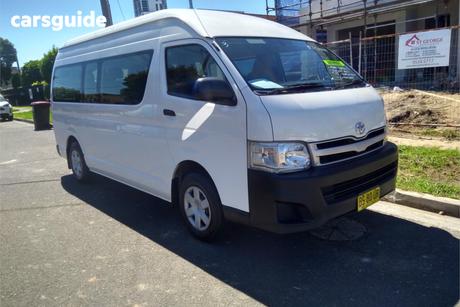 White 2012 Toyota HiAce Bus Commuter