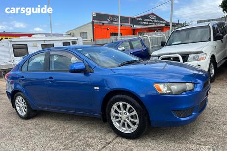 Blue 2010 Mitsubishi Lancer Hatchback Sx Sportback